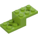 LEGO Lime Bracket 2 x 5 x 1.3 with Holes (11215 / 79180)