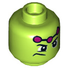 LEGO Limette Brainiac Minifigure Kopf (Einbau-Vollbolzen) (3626 / 36028)