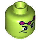 LEGO Lime Brainiac with Short Legs Minifigure Head (Recessed Solid Stud) (3626 / 36028)