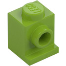 LEGO Lime Palikka 1 x 1 jossa Ajovalo (4070 / 30069)