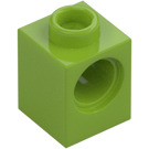 LEGO Lime Brick 1 x 1 with Hole (6541)