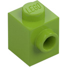 LEGO Limoen Steen 1 x 1 met Nop aan Eén Kant (87087)