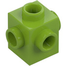 LEGO Lime Brick 1 x 1 with Studs on Four Sides (4733)