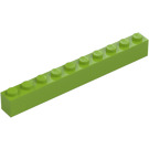 LEGO Lime Brick 1 x 10 (6111)