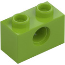 LEGO Lime Brick 1 x 2 with Hole (3700)