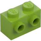 LEGO Limetková Kostka 1 x 2 s Cvočky na Jeden Postranní (11211)