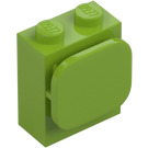 LEGO Lime Brick 1 x 2 x 2 with Paper / Photo Holder (37452)