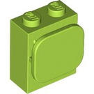 LEGO Lime Brick 1 x 2 x 2 with Paper / Photo Holder (37452)