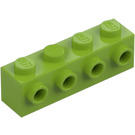 LEGO Lime Brick 1 x 4 with 4 Studs on One Side (30414)