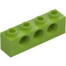 LEGO Lime Brick 1 x 4 with Holes (3701)