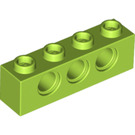 LEGO Limoen Steen 1 x 4 met Gaten (3701)