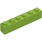 LEGO Lime Brick 1 x 6 (3009 / 30611)