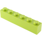 LEGO Limoen Steen 1 x 6 (3009 / 30611)