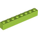 LEGO Limette Backstein 1 x 8 (3008)