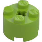 LEGO Lime Mattoncino 2 x 2 Rotondo (3941 / 6143)