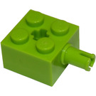 LEGO Limette Stein 2 x 2 mit Pin und Achsloch (6232 / 42929)