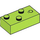 LEGO Lime Brick 2 x 4 Braille,no.139 (69699)