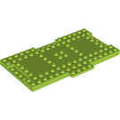 LEGO Lime Brick 8 x 16 with 1 x 4 Sections for Inter-locking (18922)