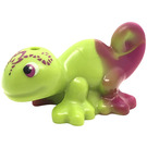 LEGO Lime Chameleon (Leaning) with Marbled Magenta Tail (31875)