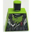 LEGO Lime Crew Member Torso uden arme (973)