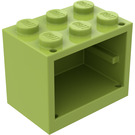 LEGO Limoen Kast 2 x 3 x 2 met volle noppen (4532)