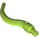 LEGO Lime Curved Horn with Pin (24204 / 65041)