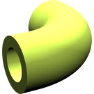 LEGO Lime Curved Pipe 1.33 (Old Style) (71076)