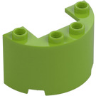 LEGO Lime Cylinder 2 x 4 x 2 Half (24593 / 35402)