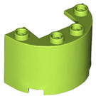 LEGO Chaux Cylindre 2 x 4 x 2 Demi (24593 / 35402)