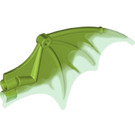 LEGO Lime Dragon Wing with Transparent Bright Green Trailing Edge