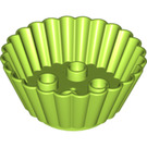 LEGO Lime Duplo Cupcake Liner 4 x 4 x 1.5 (18805 / 98215)