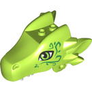 LEGO Lime Elves Dragon Head with Light Green Eye (24196)