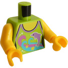 LEGO Limoen Ferris Wiel Meisje met Limoen Shirt Minifiguur Torso (973 / 76382)