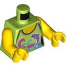 LEGO Chaux Ferris Roue Girl avec Lime Shirt Minifig Torse (973 / 76382)