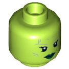LEGO Limette Gamora Minifigure Kopf (Einbau-Vollbolzen) (3626 / 18118)