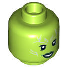 LEGO Lime Gamora with Minifigure Head (Recessed Solid Stud) (3626 / 33371)