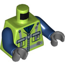 LEGO Limoen Garbage Man Minifig Torso (973 / 76382)