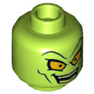 LEGO Lime Green Goblin Minifigure Head (Recessed Solid Stud) (3626 / 45957)