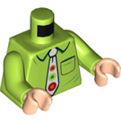 LEGO Lime Gunther Minifig Torso (76382)