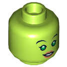LEGO Lime Hera Syndulla Plain Head (Safety Stud) (3626 / 18458)