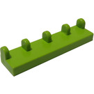 LEGO Lime Gångjärn Bricka 1 x 4 (4625)