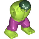 LEGO Lime Hulk Legeme med Magenta Pants og Mørkegrøn Hår (29932)