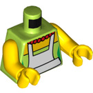 LEGO Chaux Marge Simpson Torse avec blanc Apron Décoration (973 / 76382)