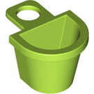 LEGO Lime Minifig Container D-Basket (4523 / 5678)