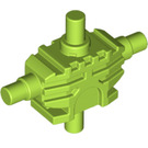 LEGO Limoen Minifig Mechanisch Torso met 4 Kant Attachment Cylinders (54275)