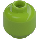 LEGO Lime Minifigur Huvud (Infälld solid knopp) (3274 / 3626)