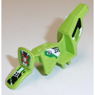 LEGO Lime Motorcycle Fairing Body with '21', 'World Racers Team Extrem' Logo Sticker (50860)