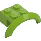 LEGO Lime Mudguard Brick 2 x 4 x 1 with Wheel Arch (28579 / 98282)