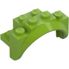 LEGO Limoen Spatbord Steen 2 x 4 x 2 met Wiel Boog (35789)