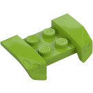 LEGO Lime Mudguard Plate 2 x 4 with Overhanging Headlights (44674)